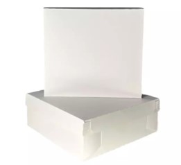 CAJA DE TORTA BLANCA 30X30X10 100UND