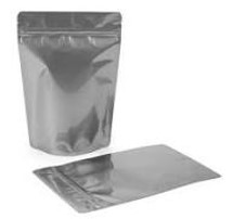 BOLSA PLATEADA ZIPPER 16X24CM 100UND