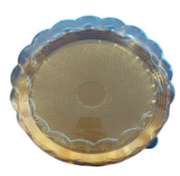 TORTERA DORADA 28X11CM 100UND