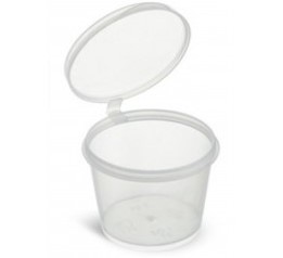 TINA PLASTICA 1oz CON BISAGRA 2000und